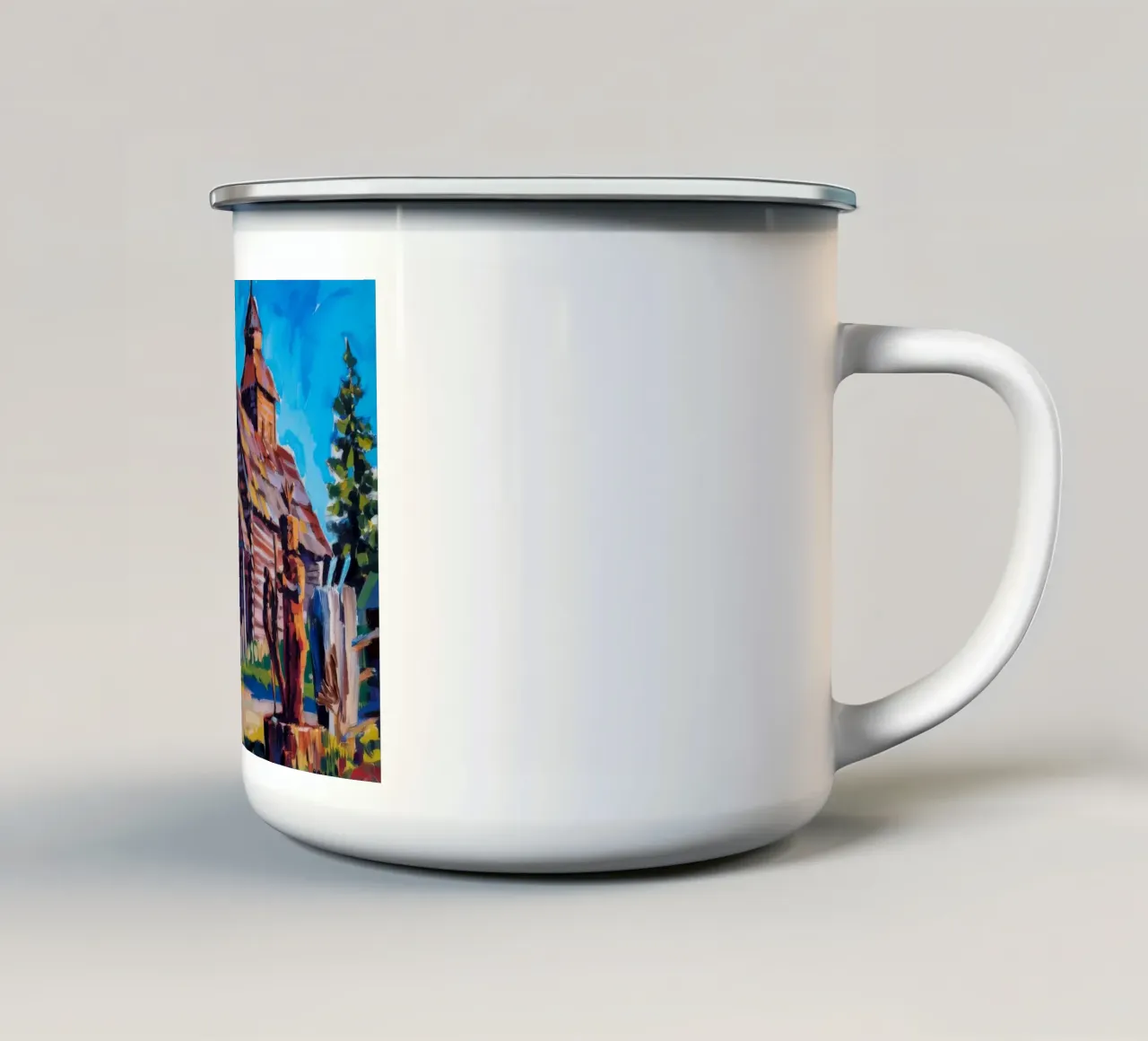 Patrimonio della chiesa in legno tazza in smalto da Lush Essence