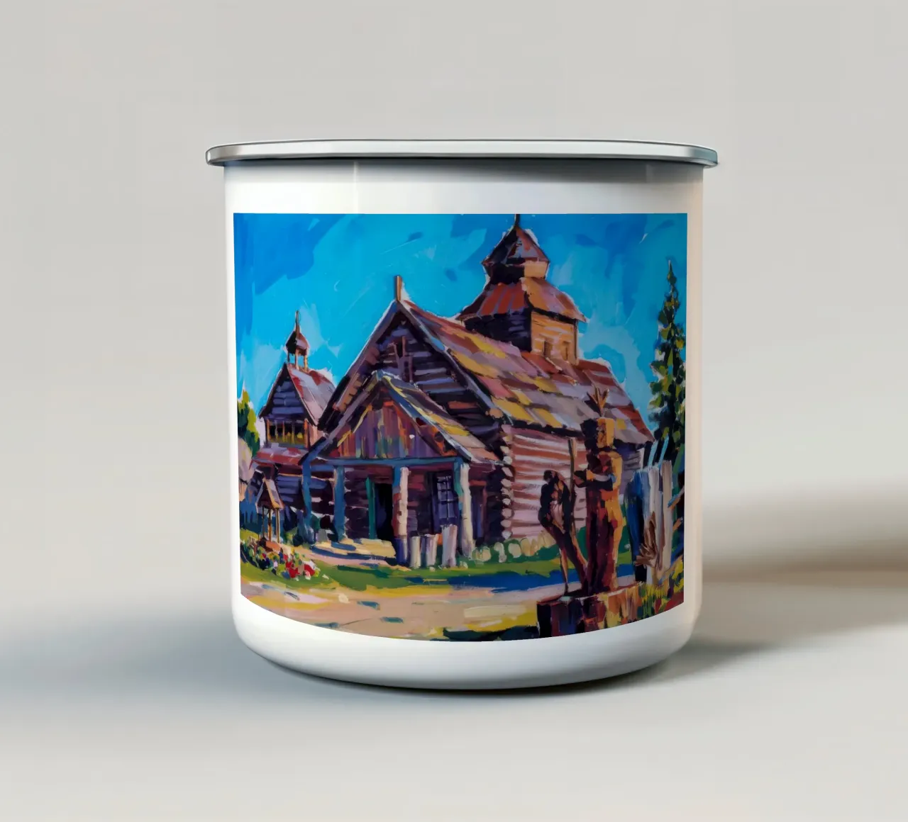 Patrimonio della chiesa in legno tazza in smalto da Lush Essence