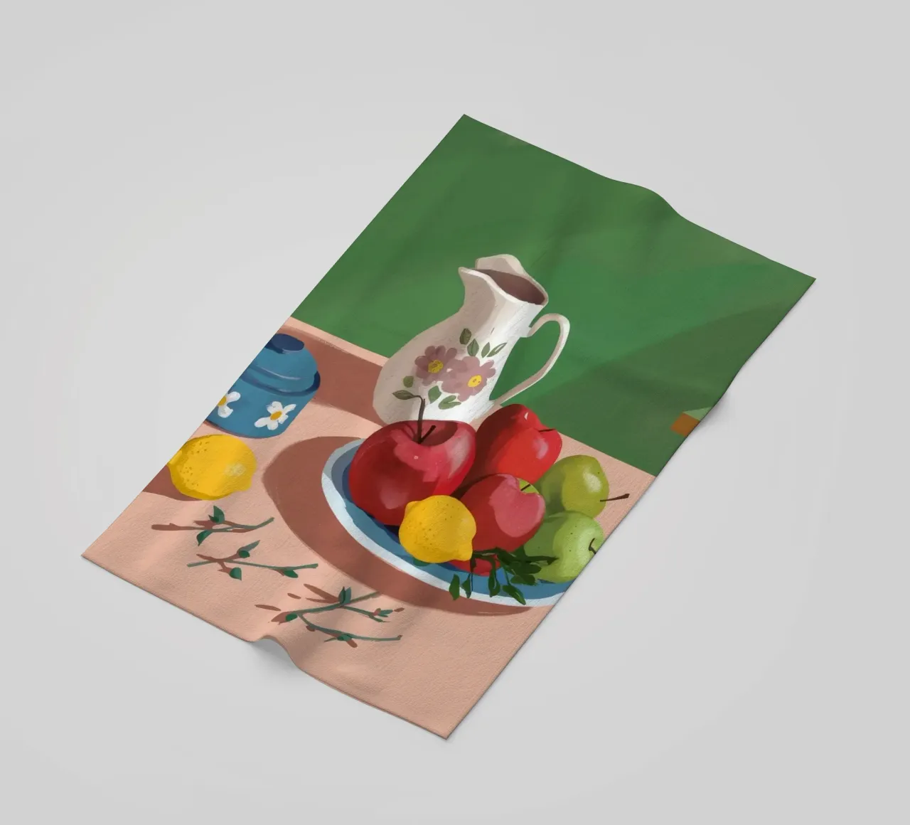 Pink Table Pears beach towel by Moonlite Desire