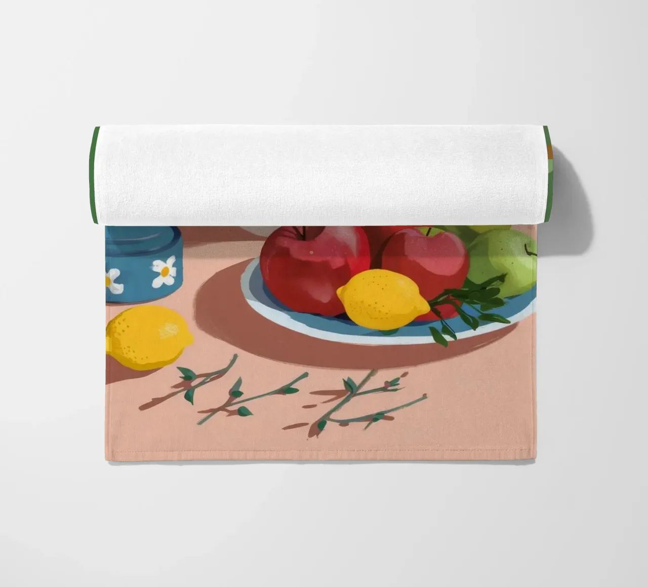 Pink Table Pears beach towel by Moonlite Desire