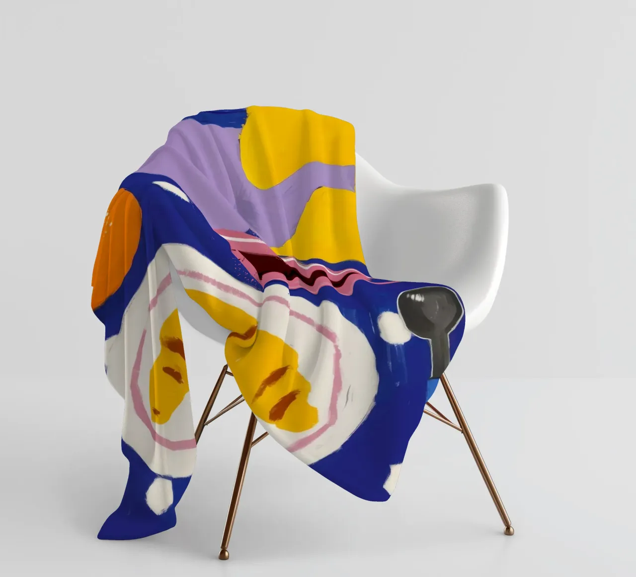 Caffè croissant viola coperta in pile da Moonlite Desire