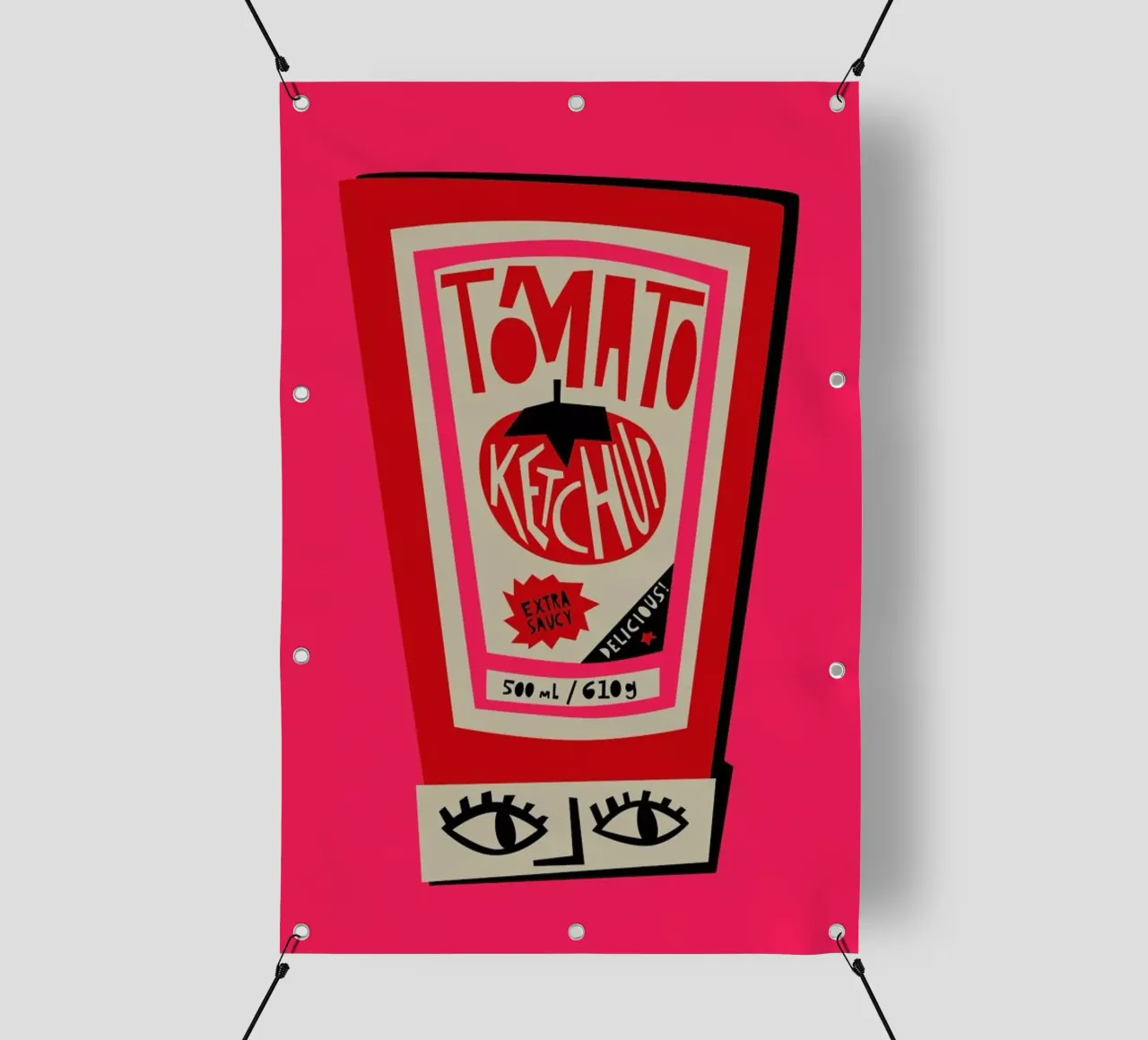 Tomato Ketchup telo in pvc da Fox & Velvet