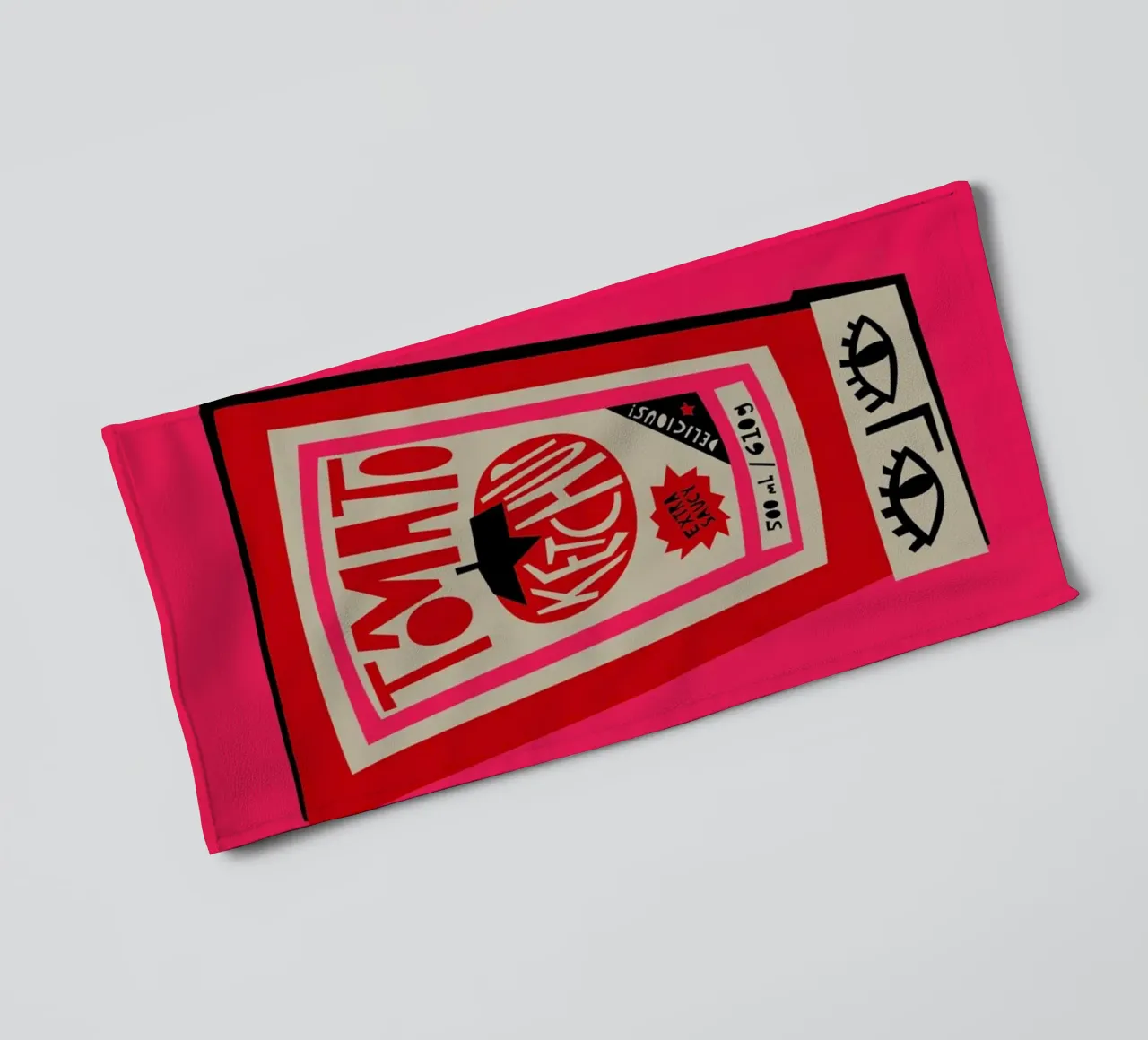 Tomato Ketchup asciugamano da bagno da Fox & Velvet