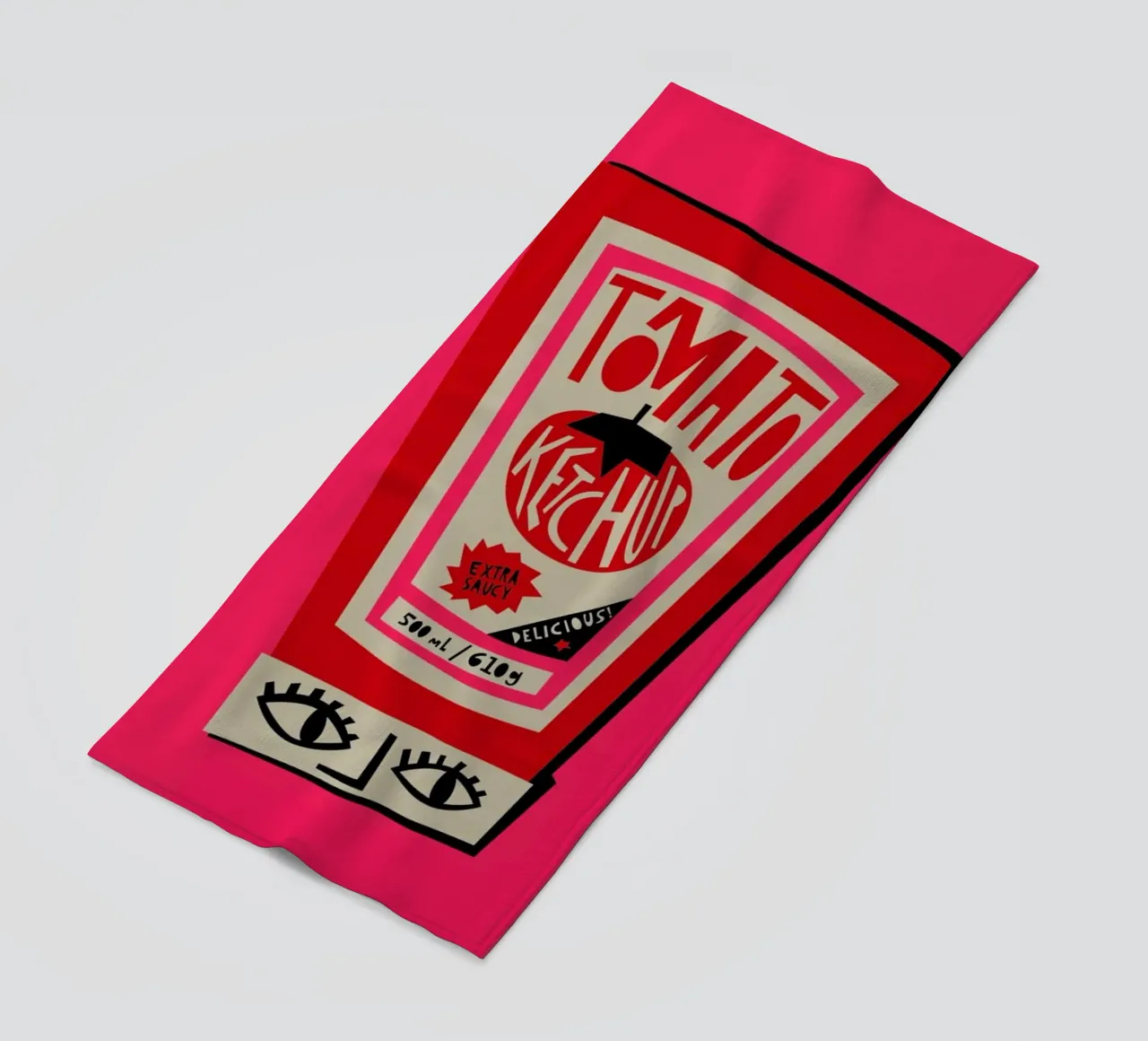 Tomato Ketchup telo mare da Fox & Velvet