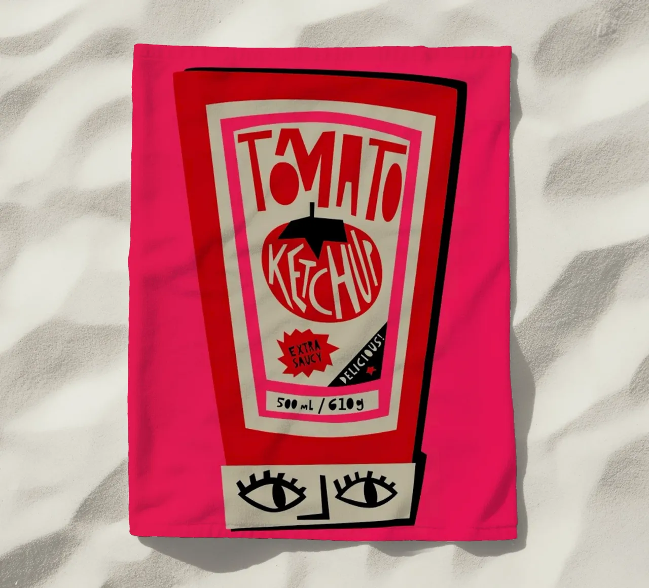 Tomato Ketchup telo mare da Fox & Velvet