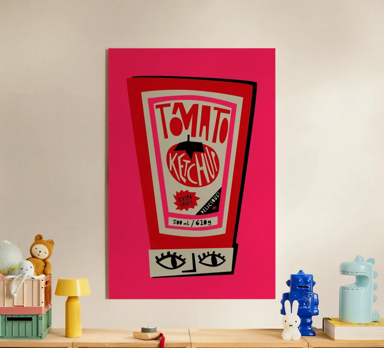 Tomato Ketchup plexiglass da Fox & Velvet