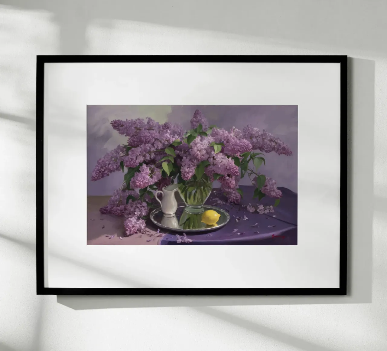 Flieder in üppiger Blüte Poster von Radiance Landscape