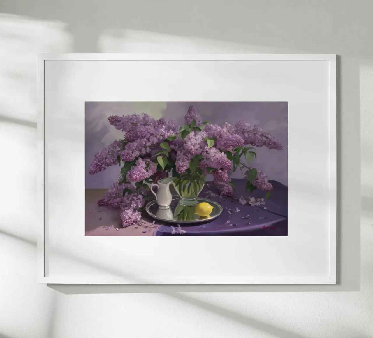 Flieder in üppiger Blüte Poster von Radiance Landscape
