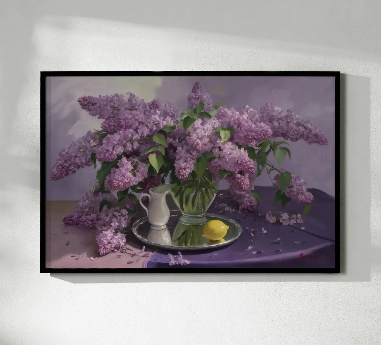 Flieder in üppiger Blüte Poster von Radiance Landscape