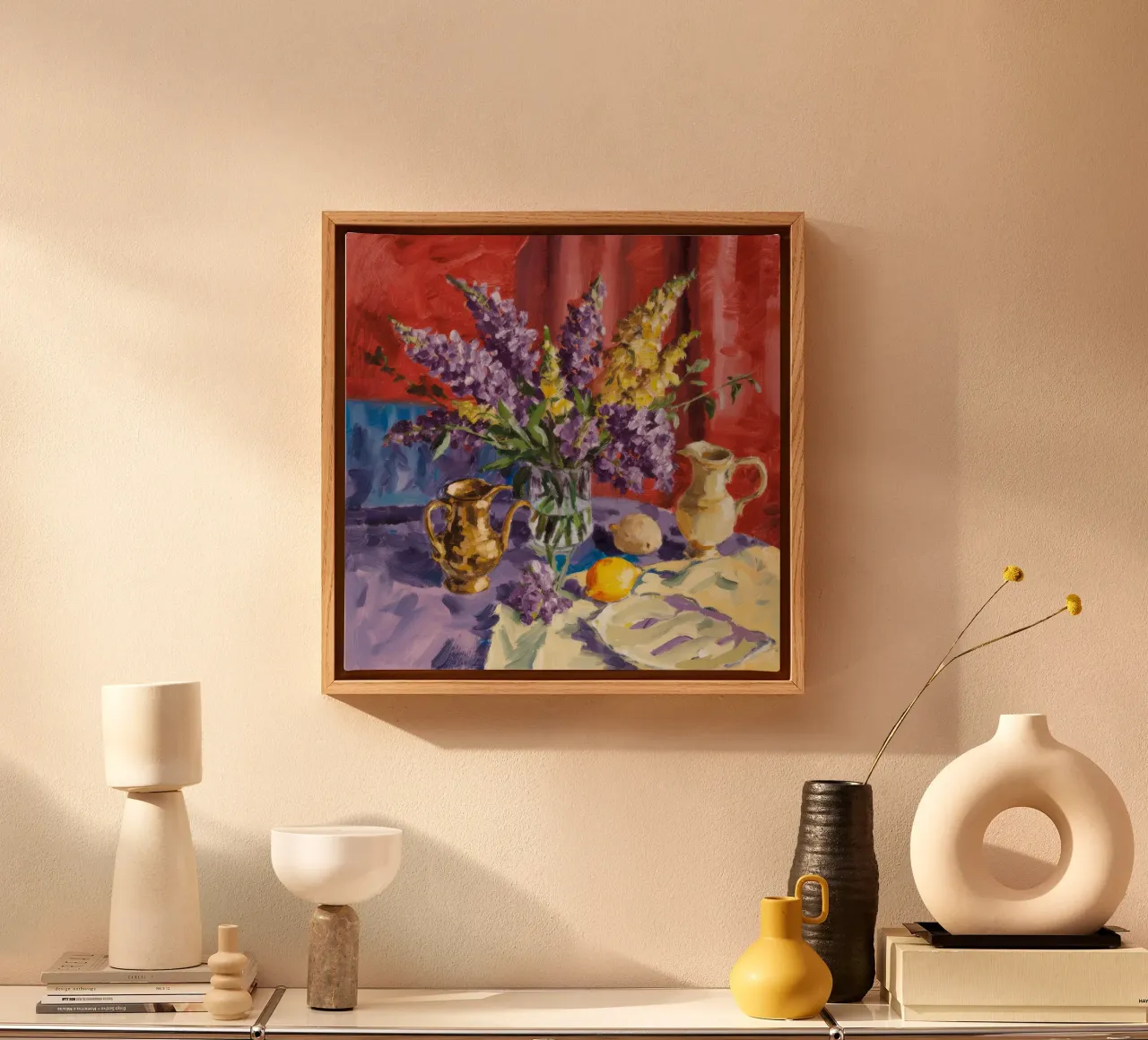 Golden Pitcher Radiance canvas with Floater frame by Radiance Landscape