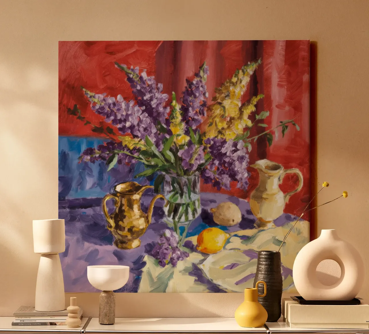 Golden Pitcher Radiance canvas with Floater frame by Radiance Landscape