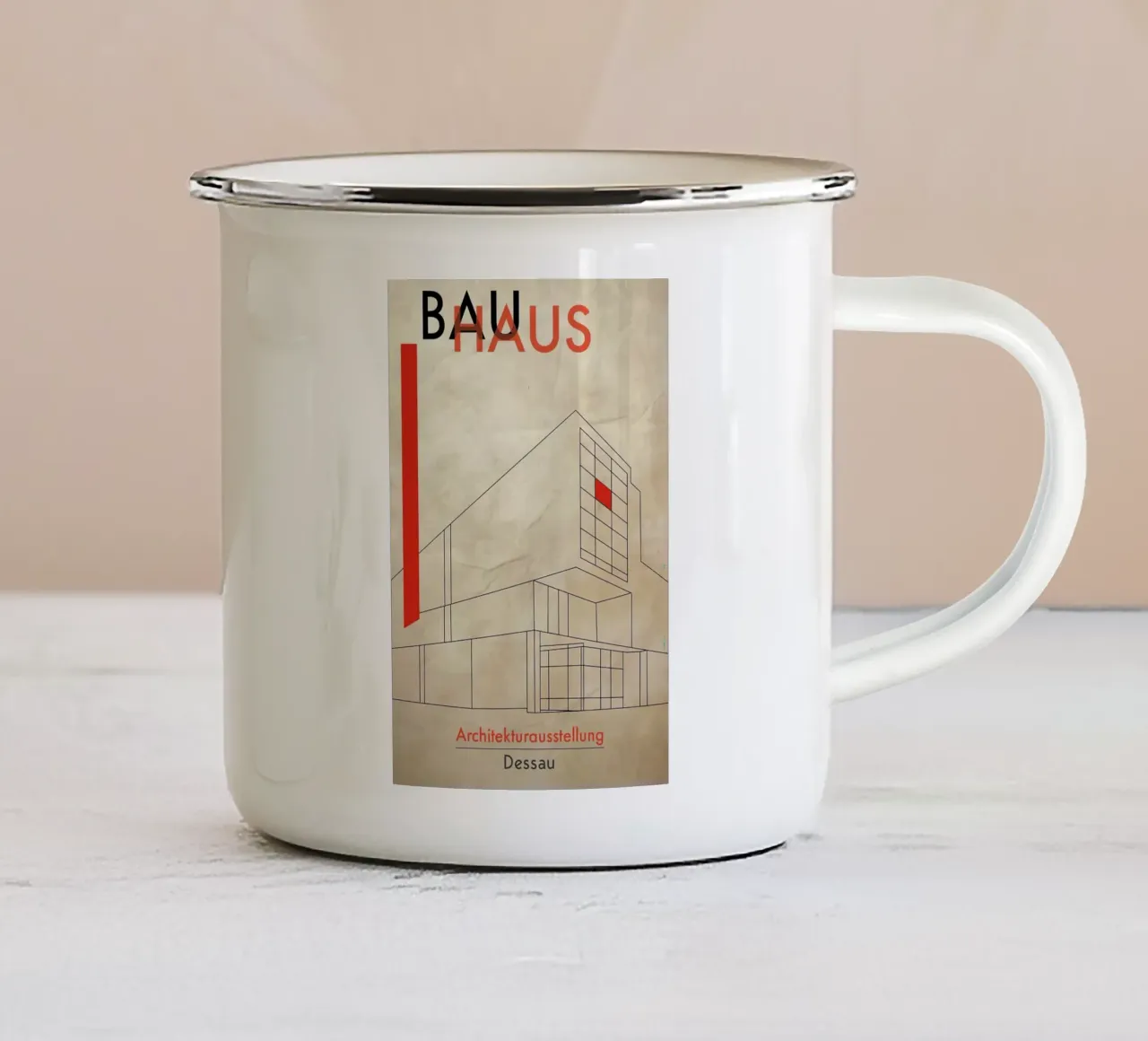 Bauhaus tazza in smalto da Brooke