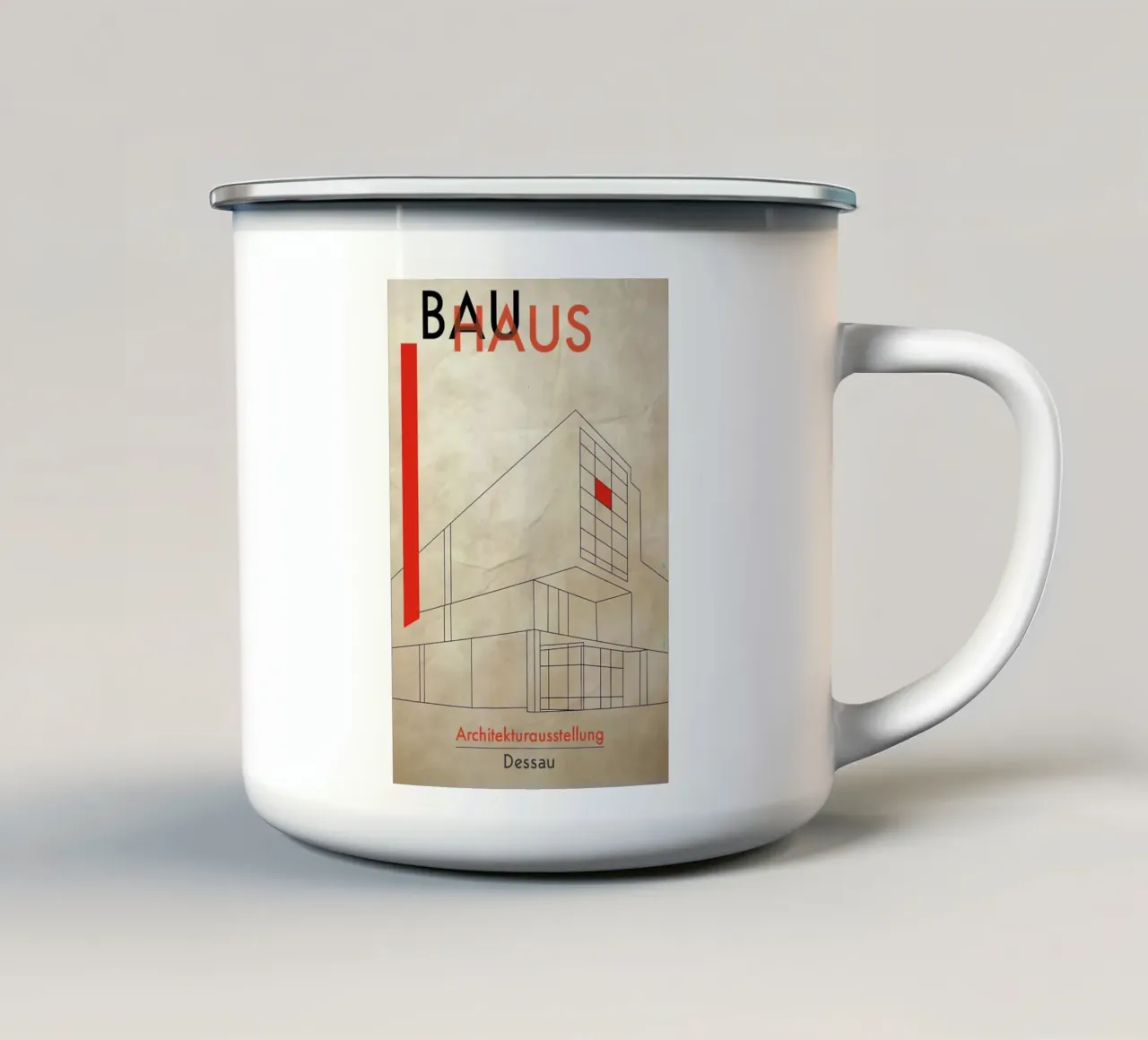 Bauhaus tazza in smalto da Brooke