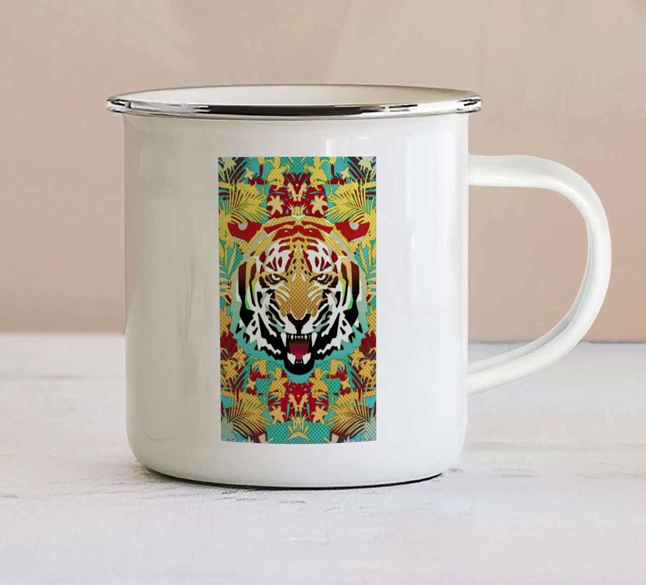 Tiger 2 tazza in smalto da Ali Gulec