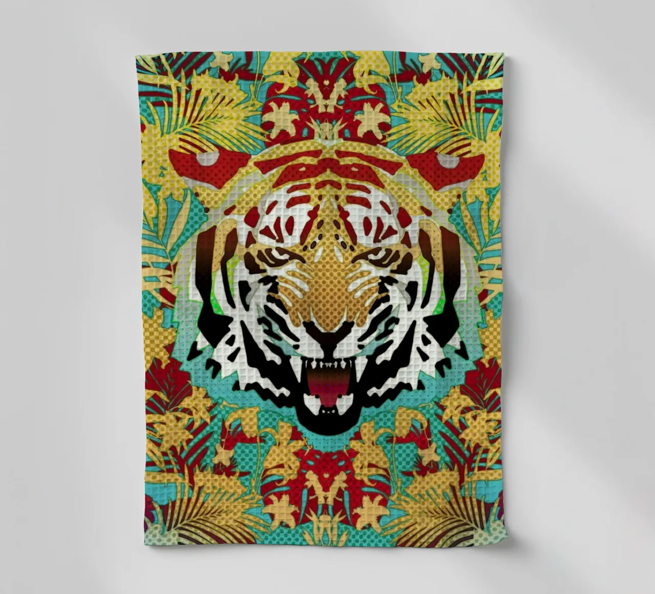 Tiger 2 tea towel by Ali Gulec