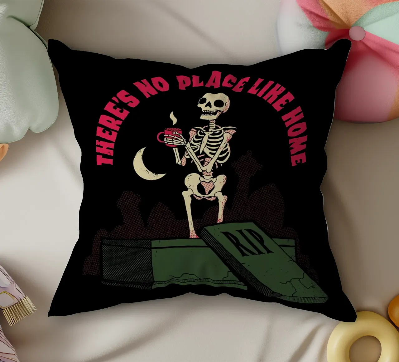 No Place Like Home cuscino da DinoMike