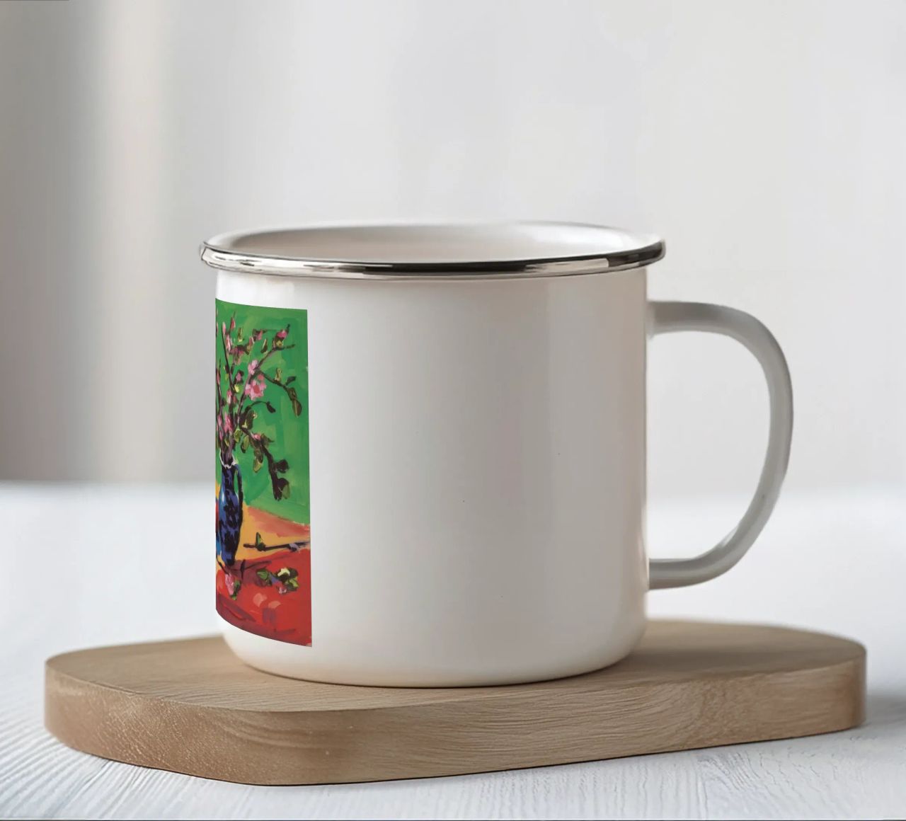 Vitalità di Spring Branch tazza in smalto da Radiance Landscape