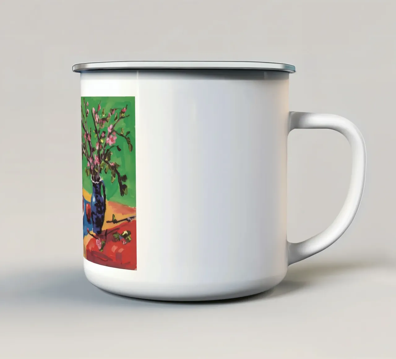 Spring Branch Vitality Emaille Tasse von Radiance Landscape