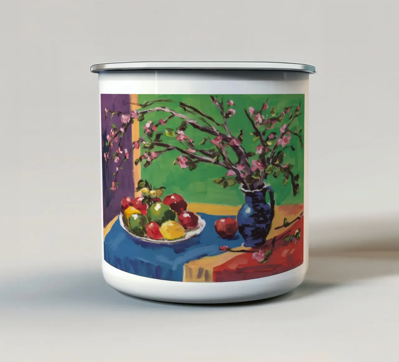 Spring Branch Vitality Emaille Tasse von Radiance Landscape