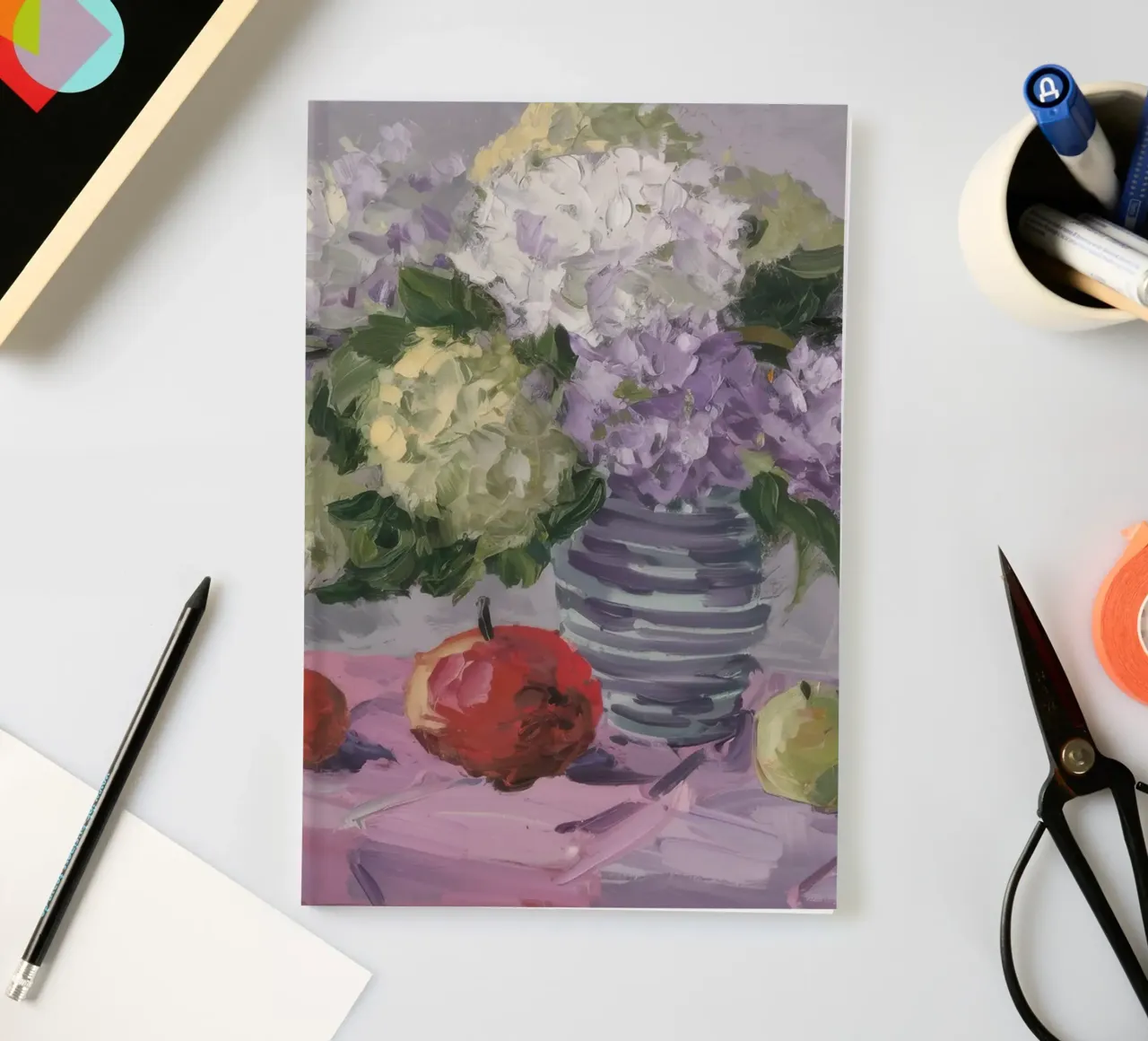 Hydrangea Apple Stillness notebook by Lush Essence