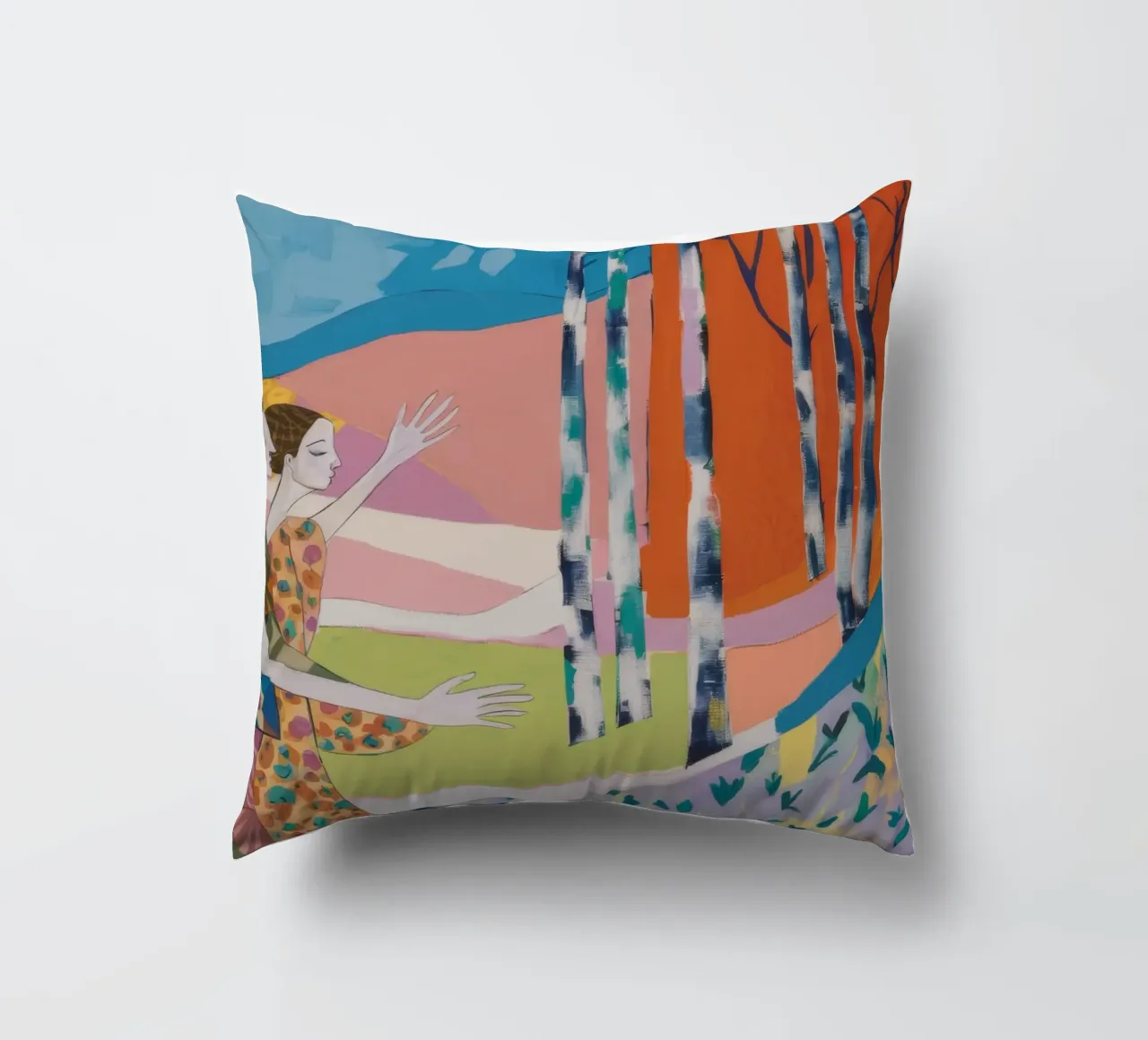 Balletto Grove a righe cuscino da Vivid Reverie