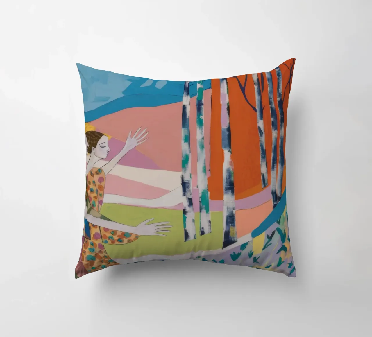 Balletto Grove a righe cuscino da Vivid Reverie