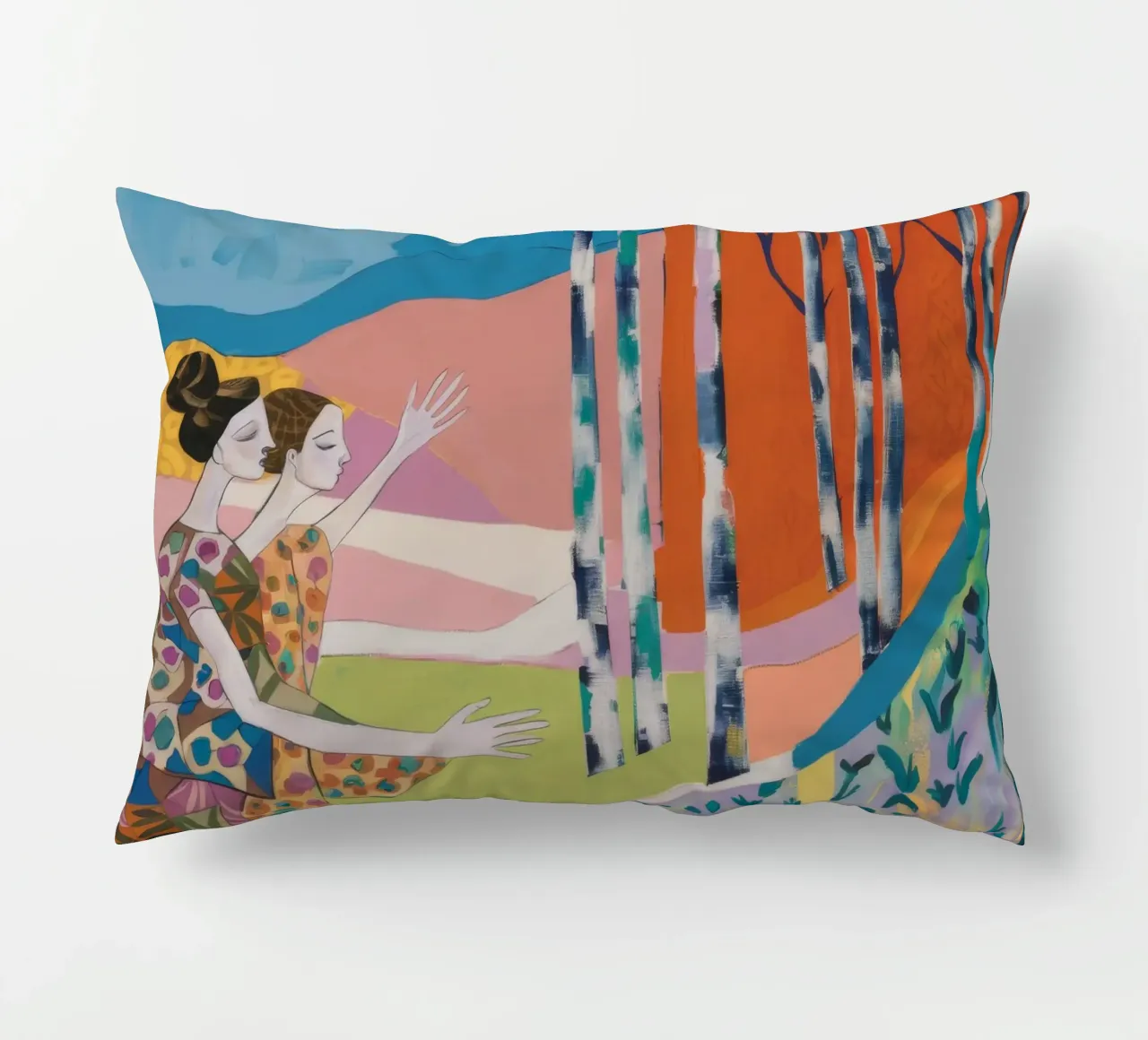 Balletto Grove a righe cuscino da Vivid Reverie