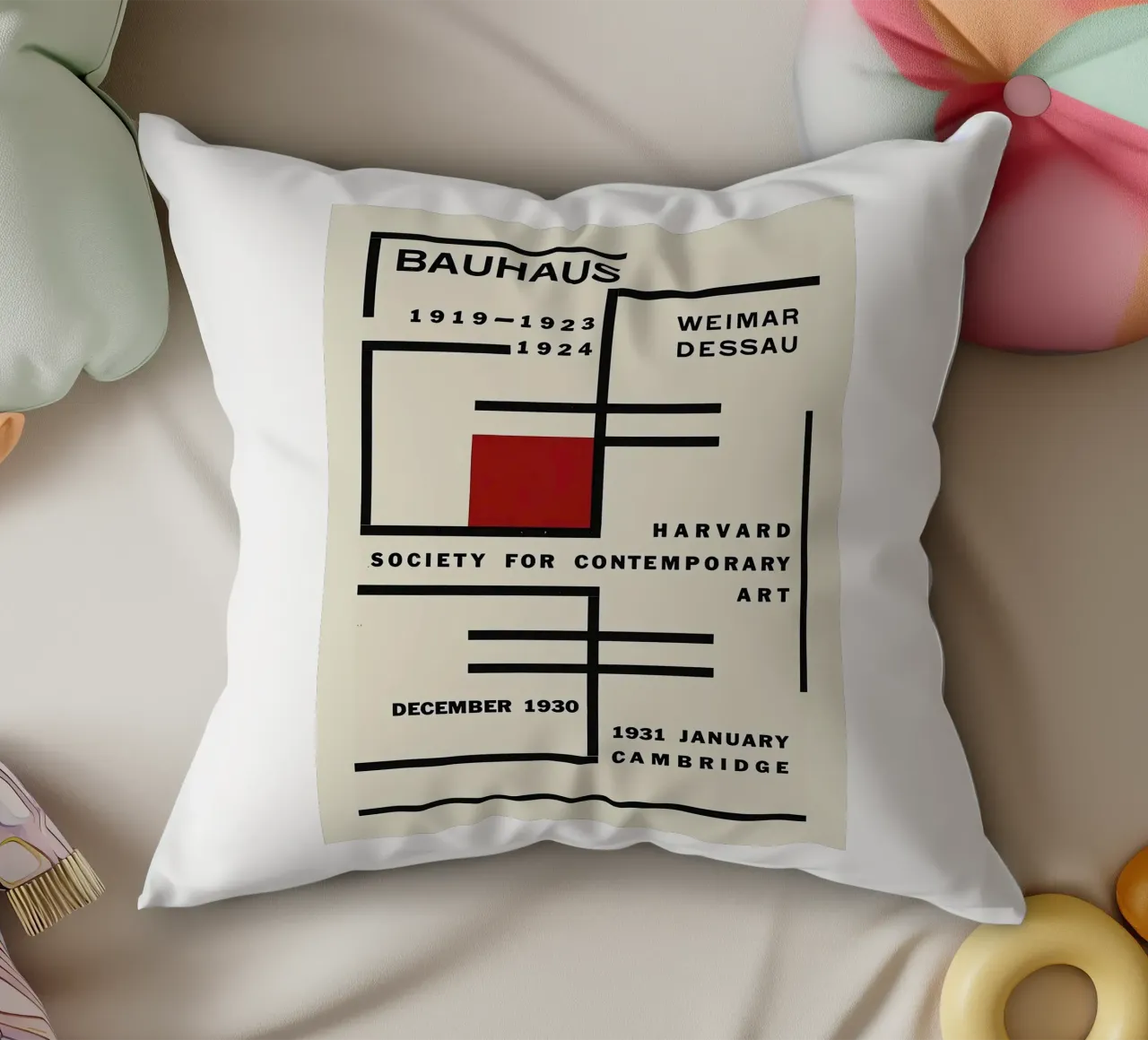 Bauhaus decorative cushion by Brooke
