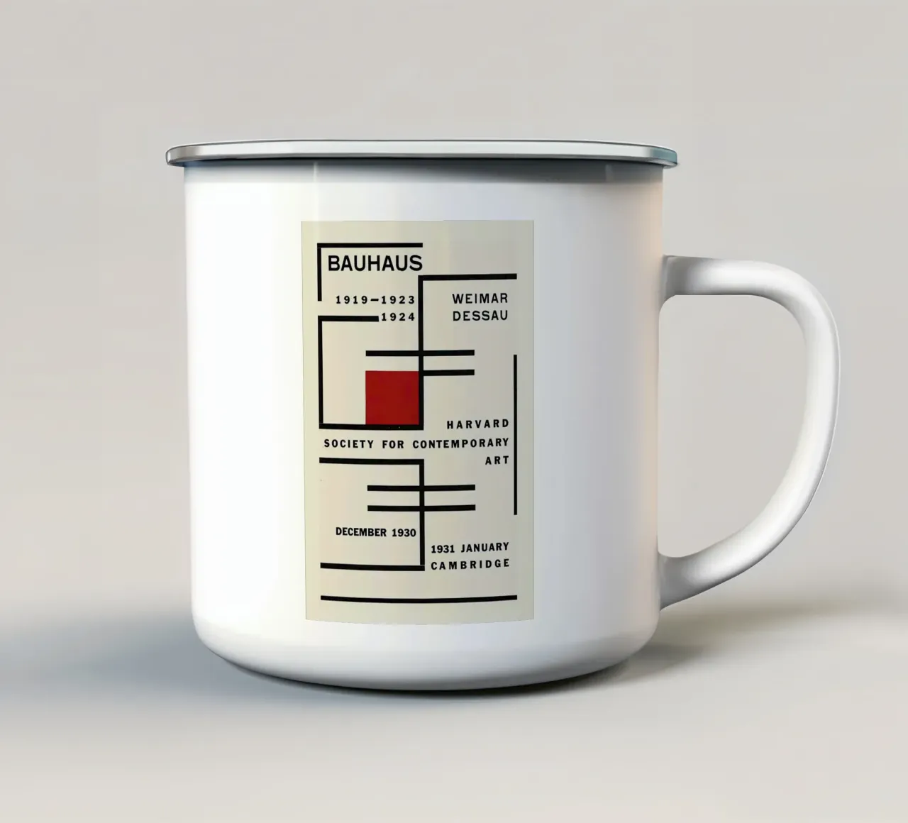 Bauhaus tazza in smalto da Brooke