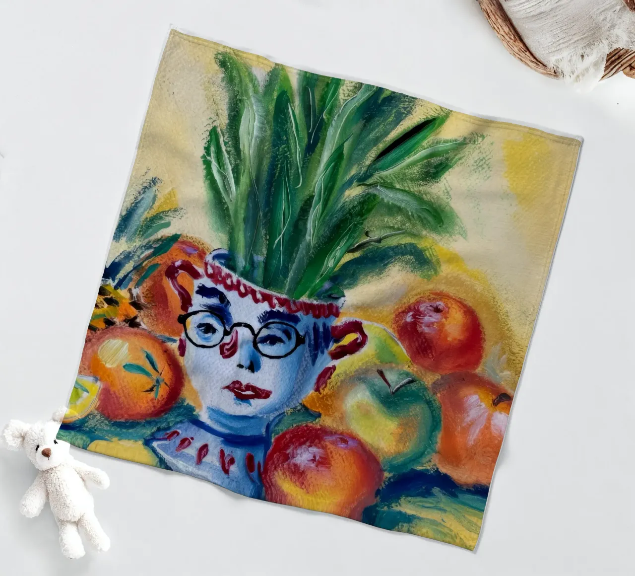 Vaso Surreal Face coperta in pile da Lush Essence