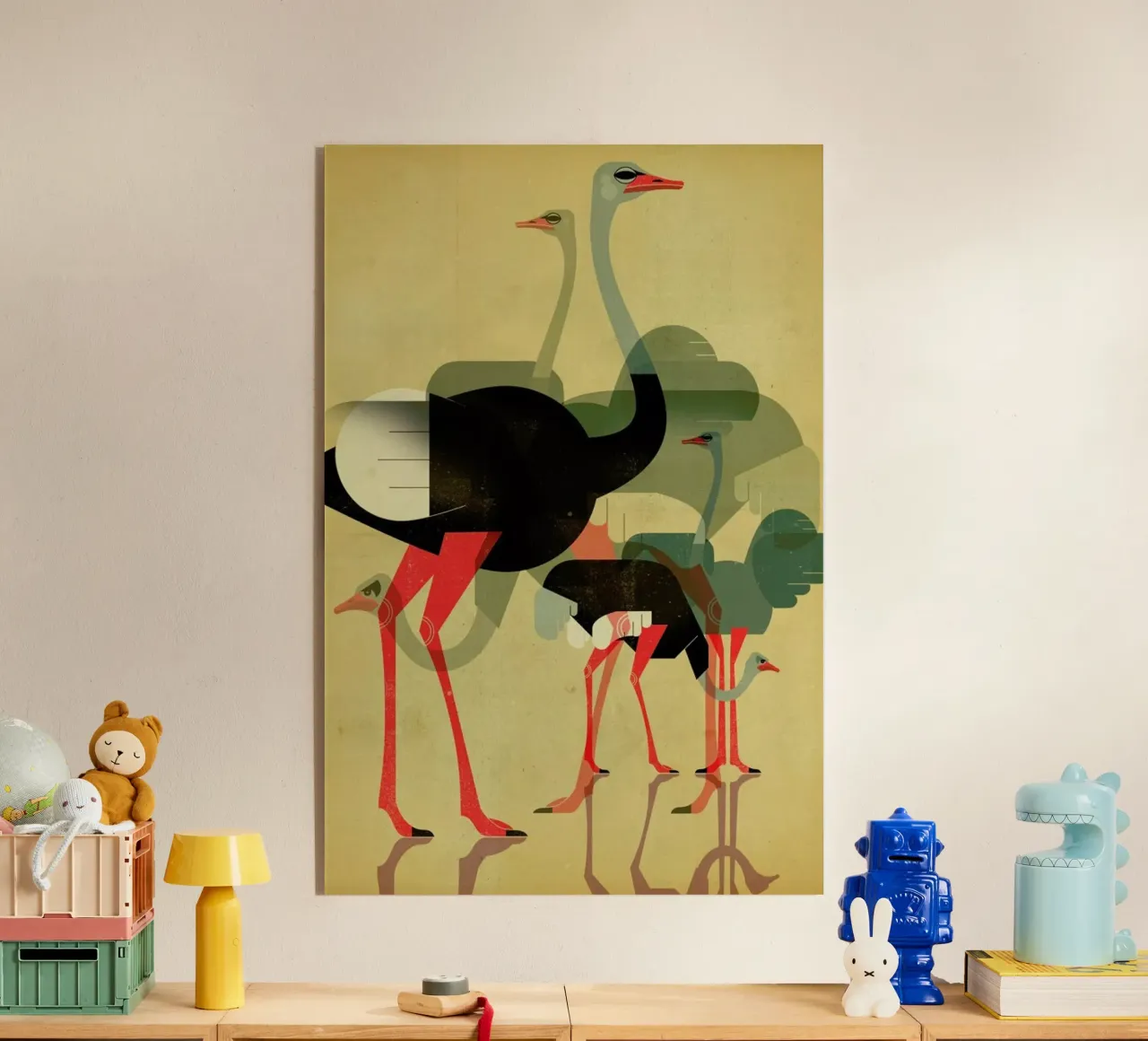 Ostriches plexiglass da Dieter Braun