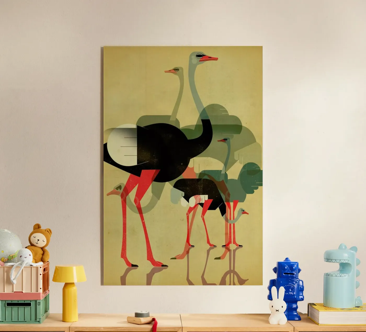 Ostriches plexiglass da Dieter Braun