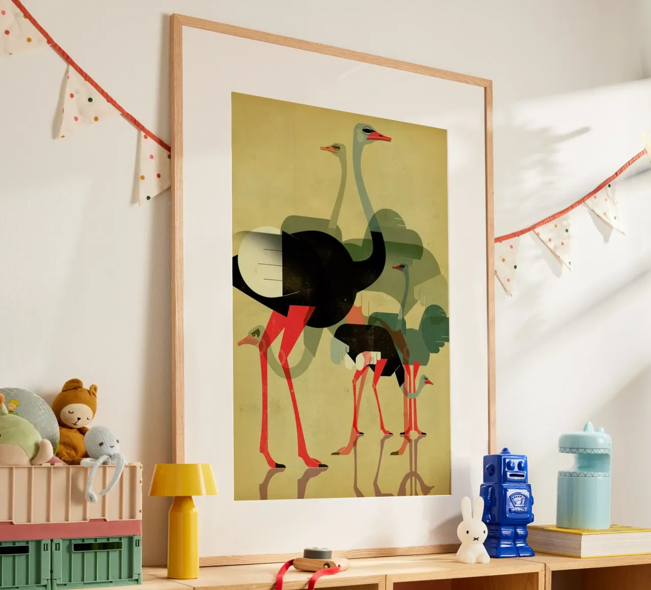 Ostriches poster da Dieter Braun