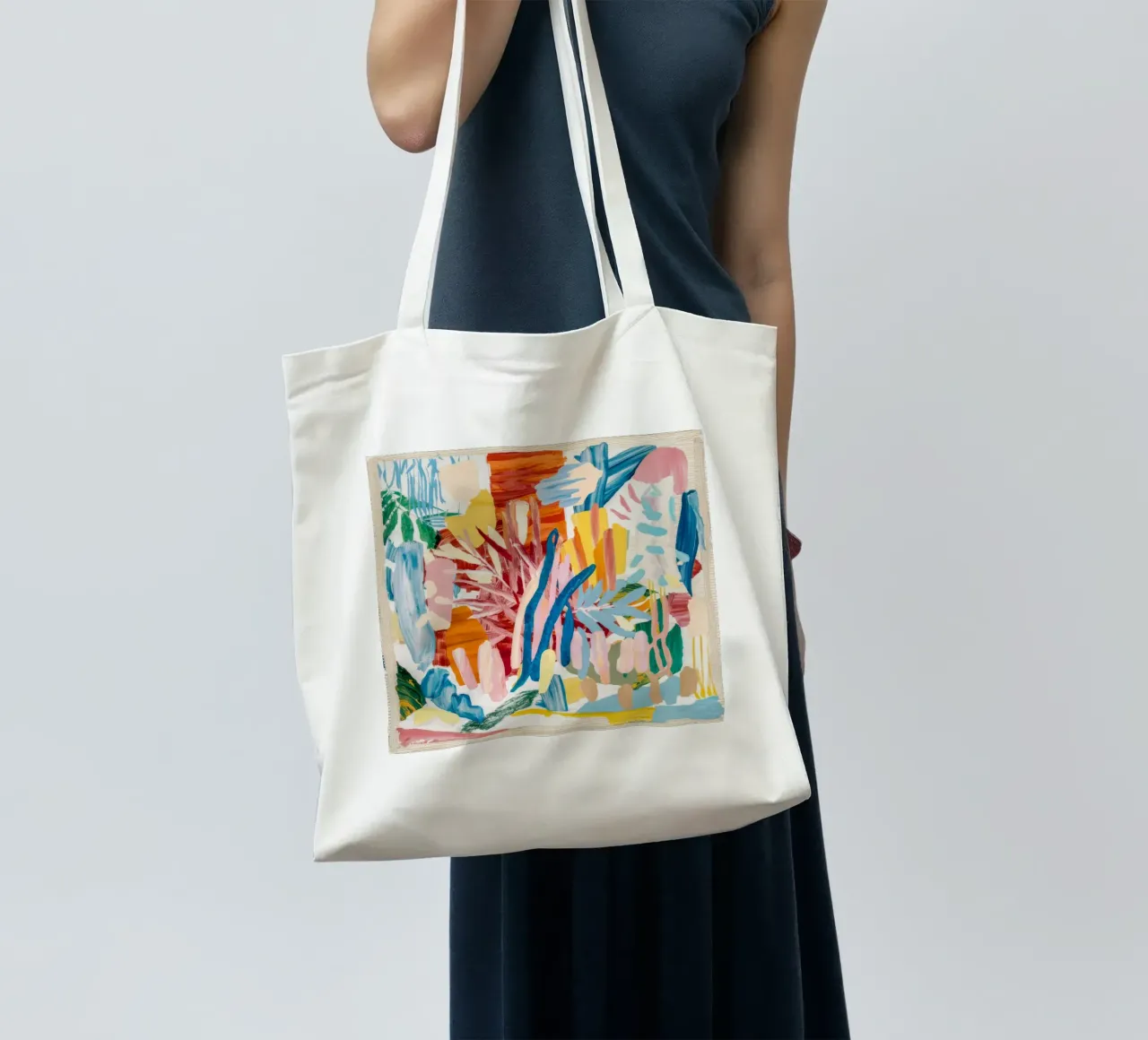 Chroma Jungle Pulse tote bag by Vivid Reverie