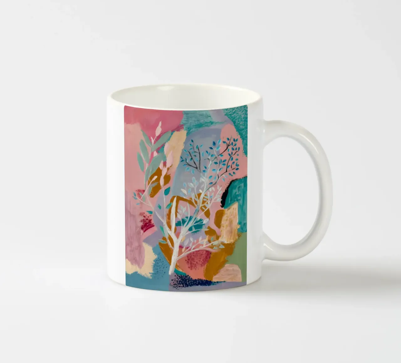 Ethereal Bloom Mist ceramic mug by Vivid Reverie