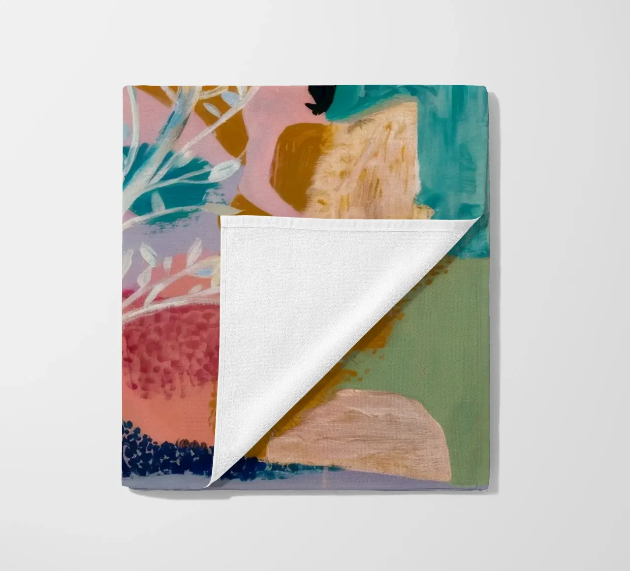 Ethereal Bloom Mist beach towel by Vivid Reverie