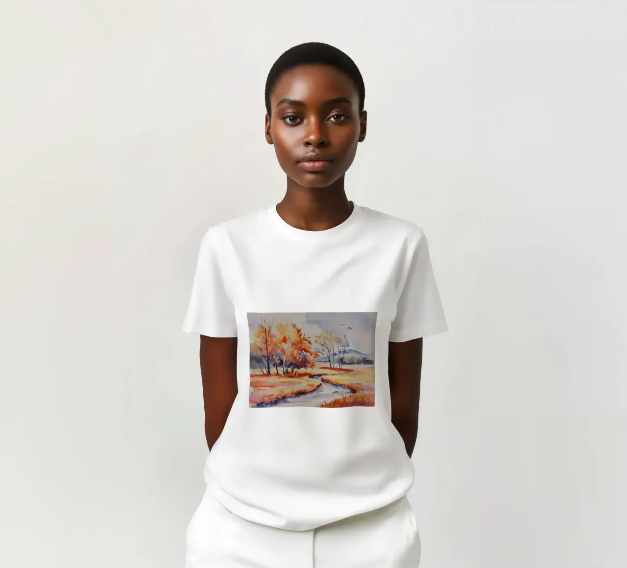 Ansa del fiume d'autunno t-shirt da Lush Essence