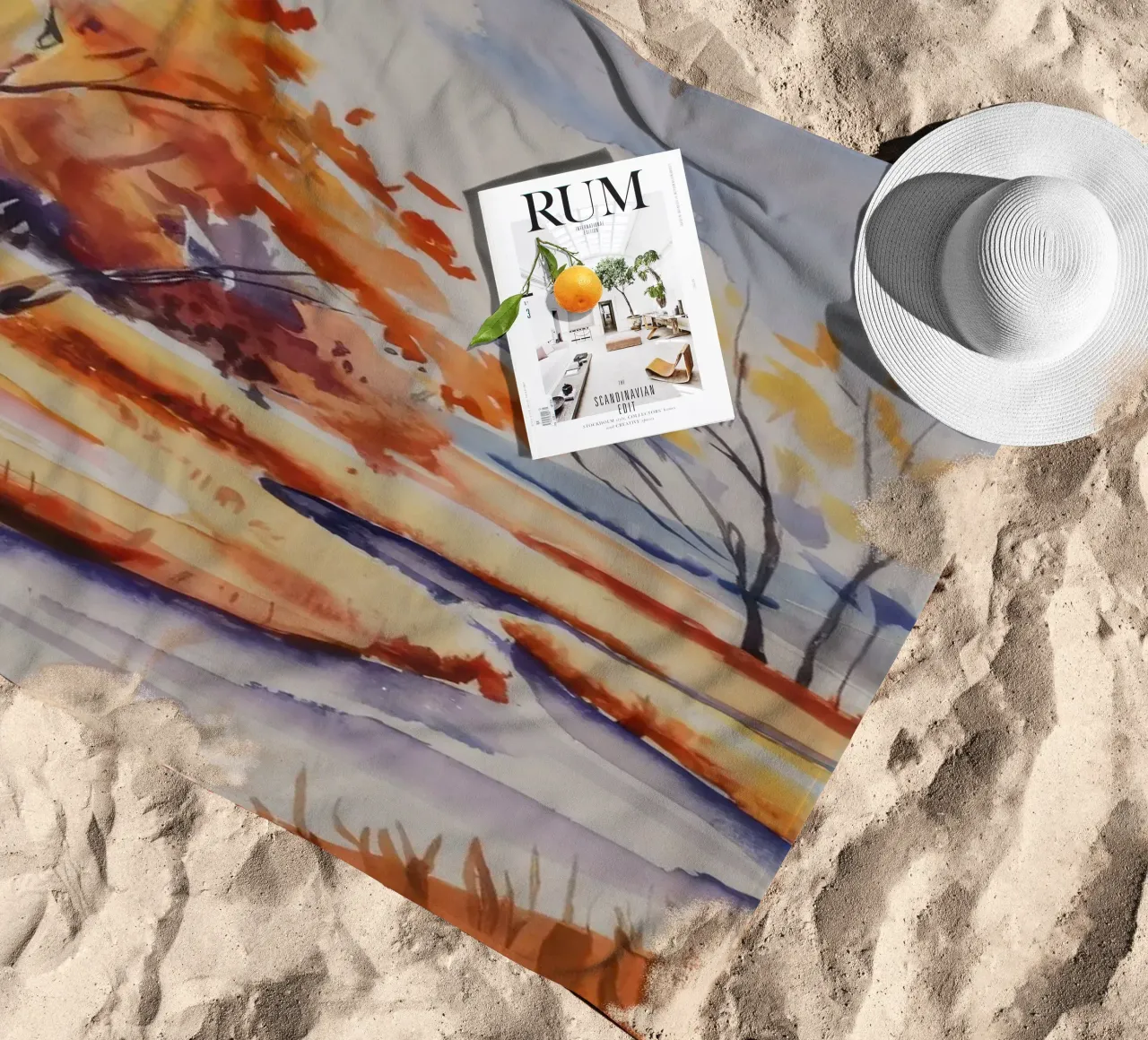 Ansa del fiume d'autunno telo mare da Lush Essence