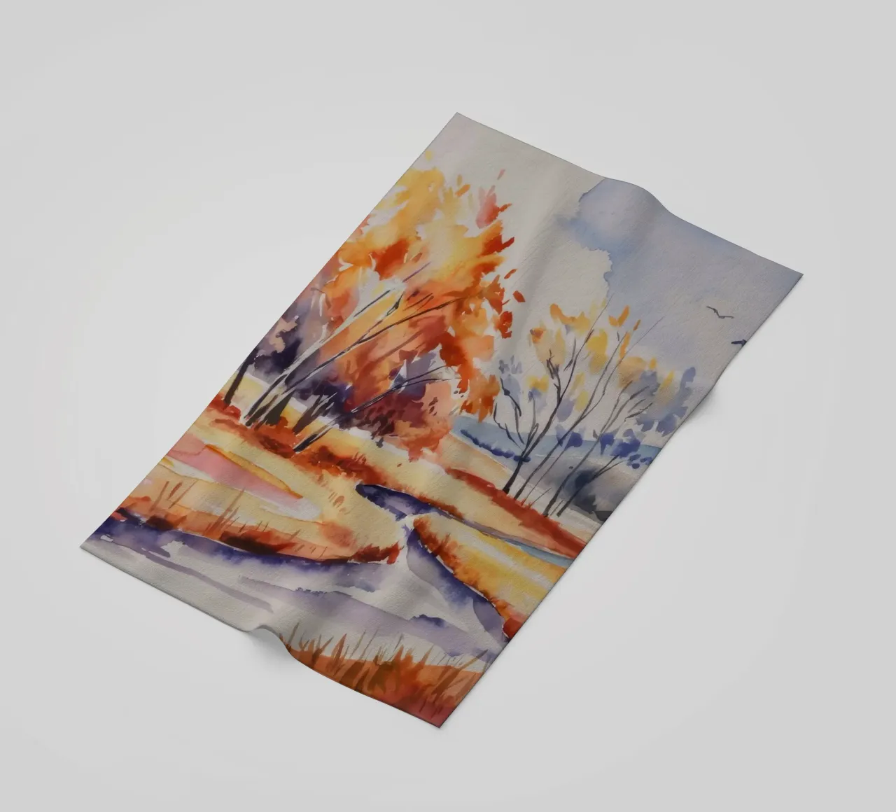 Ansa del fiume d'autunno telo mare da Lush Essence