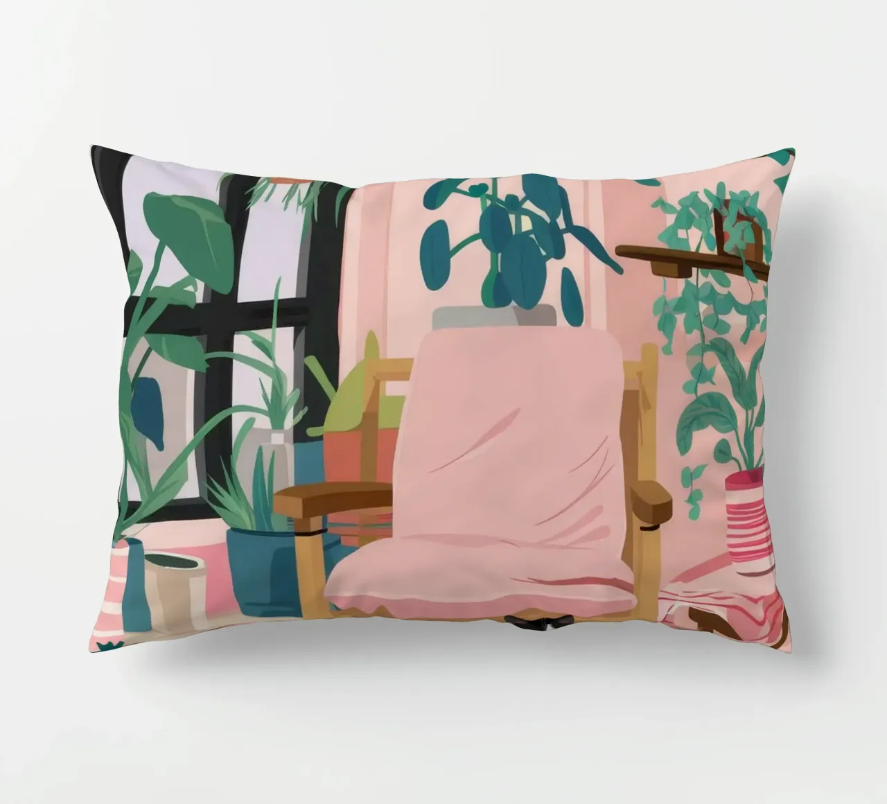 Silla rosa Jungle cojín de Moonlite Desire