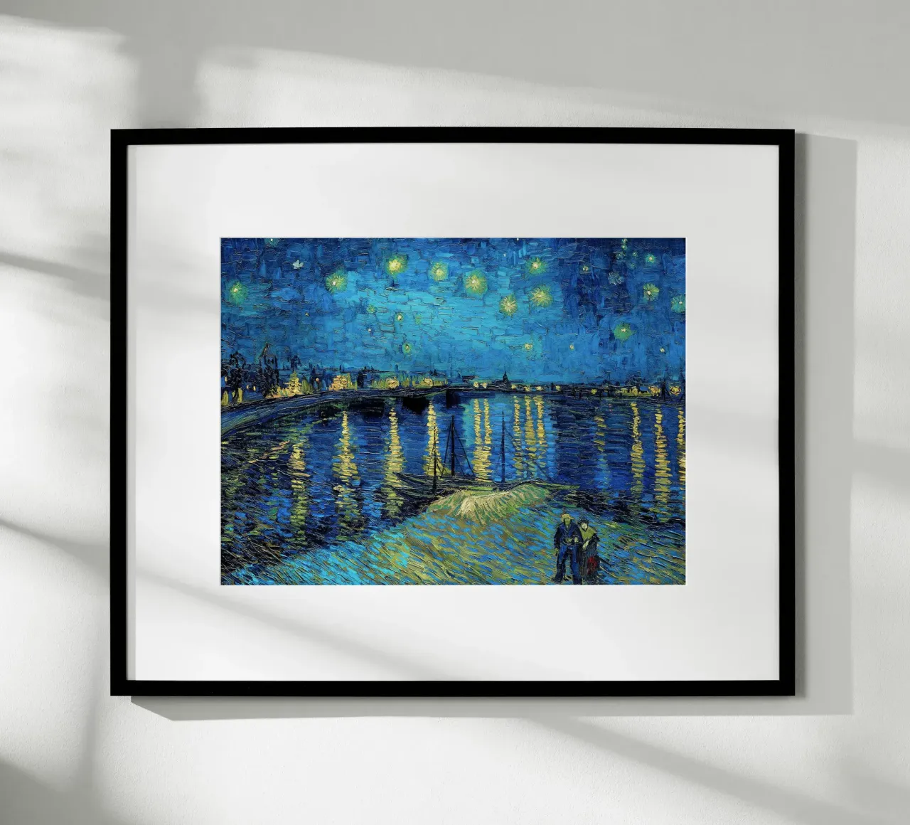 Notte stellata sul Rodano - Vincent van Gogh poster da Sylviepaint