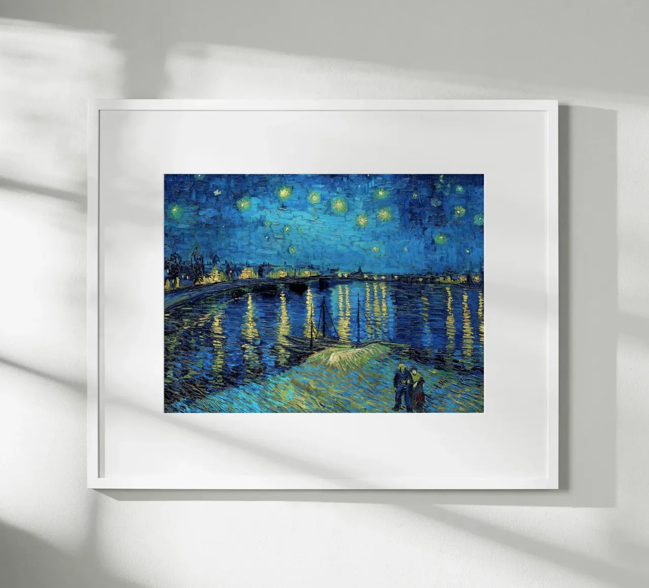 Notte stellata sul Rodano - Vincent van Gogh poster da Sylviepaint
