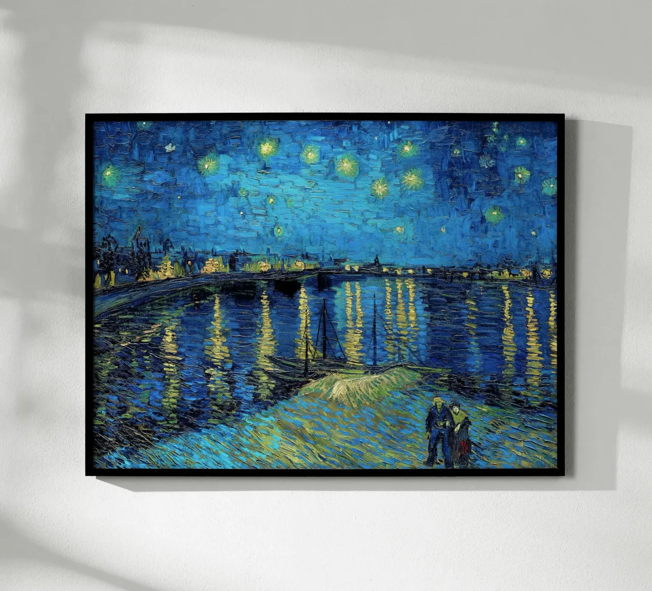 Notte stellata sul Rodano - Vincent van Gogh poster da Sylviepaint