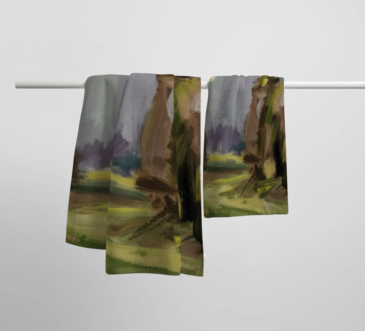 Balle di fieno Twilight asciugamano da bagno da Radiance Landscape