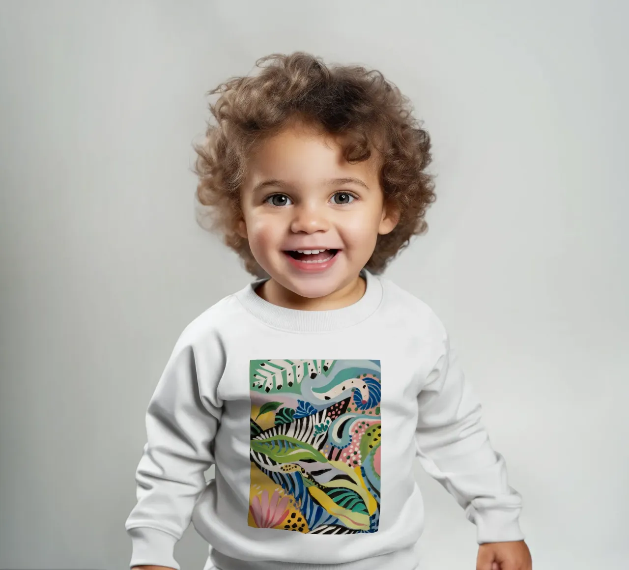 Ritmo delle foglie di zebra felpa neonato da Vivid Reverie
