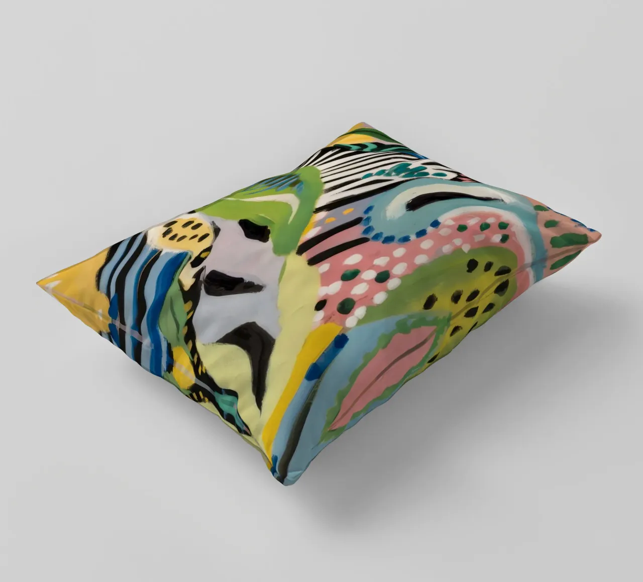 Ritmo delle foglie di zebra cuscino da Vivid Reverie