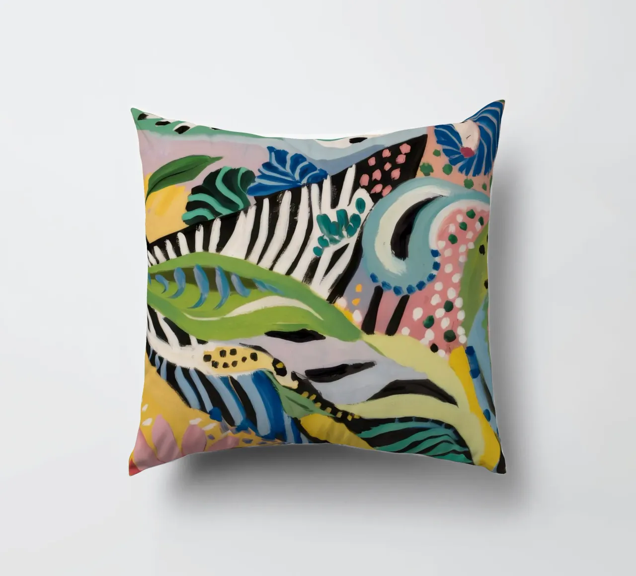Ritmo delle foglie di zebra cuscino da Vivid Reverie