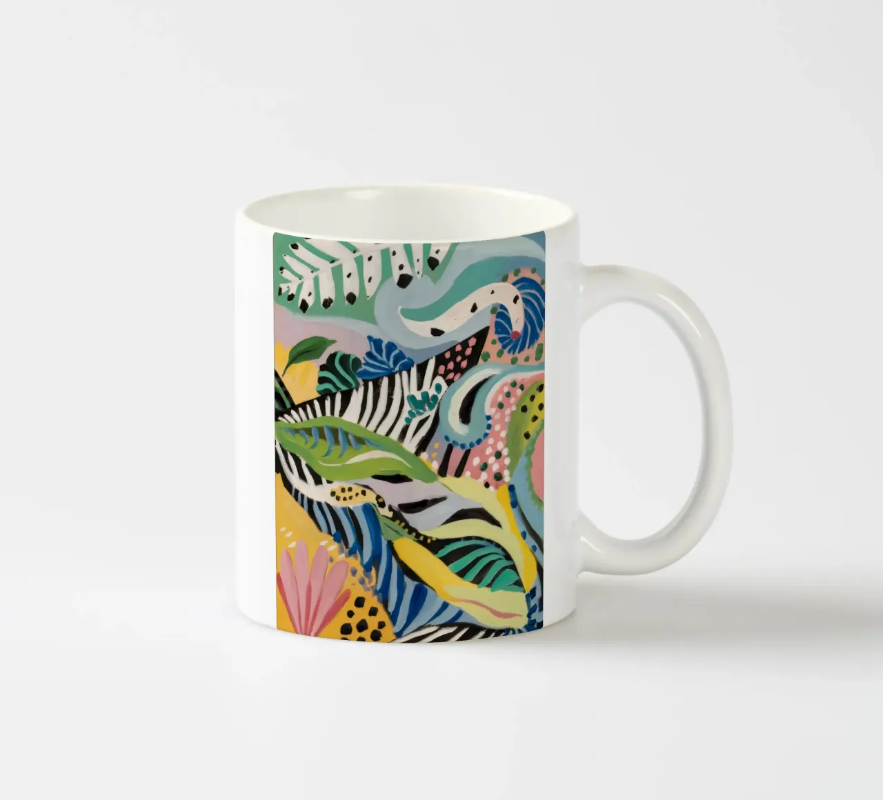Ritmo delle foglie di zebra tazza in ceramica da Vivid Reverie