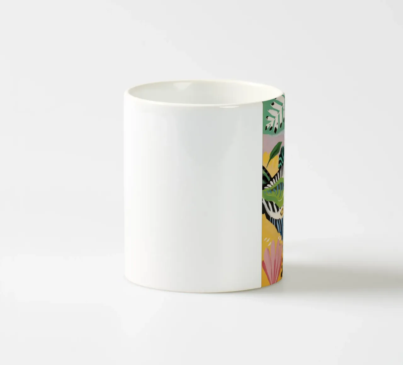 Ritmo delle foglie di zebra tazza in ceramica da Vivid Reverie