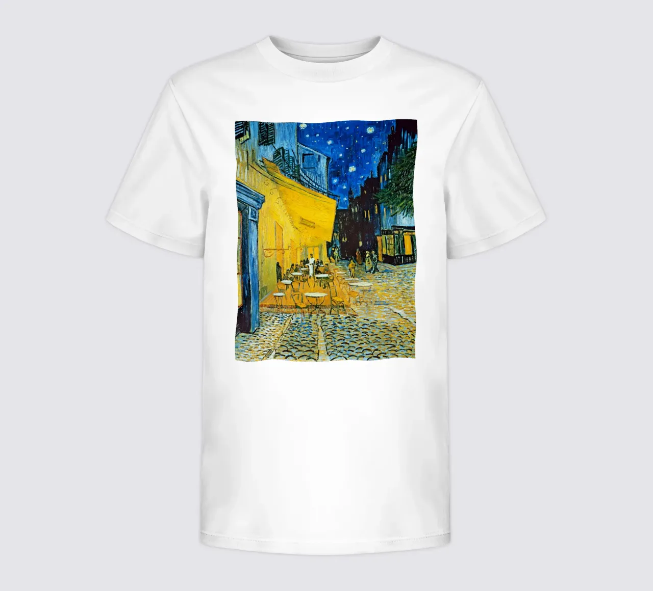 Terrazza di un caffè di notte - Vincent van Gogh t-shirt bambini da Sylviepaint